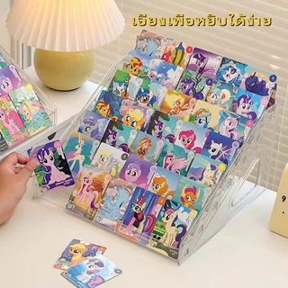 ที่วางโชว์การ์ด ชั้นวางโมเดล ชั้นวางอะคึริลิคใส แบบขั้นบันได การออกแบบที่เรียบง สีโปร่งใส สามารถวางยา/เครื่องสำอางได้