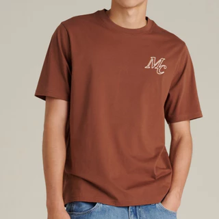 Mc JEANS (แม็คยีนส์) เสื้อยืดผู้ชาย เสื้อยืดแขนสั้น ทรงเรกูลาร์ Regular Fit T-Shirt มีให้เลือก 2 สี MTSZD56