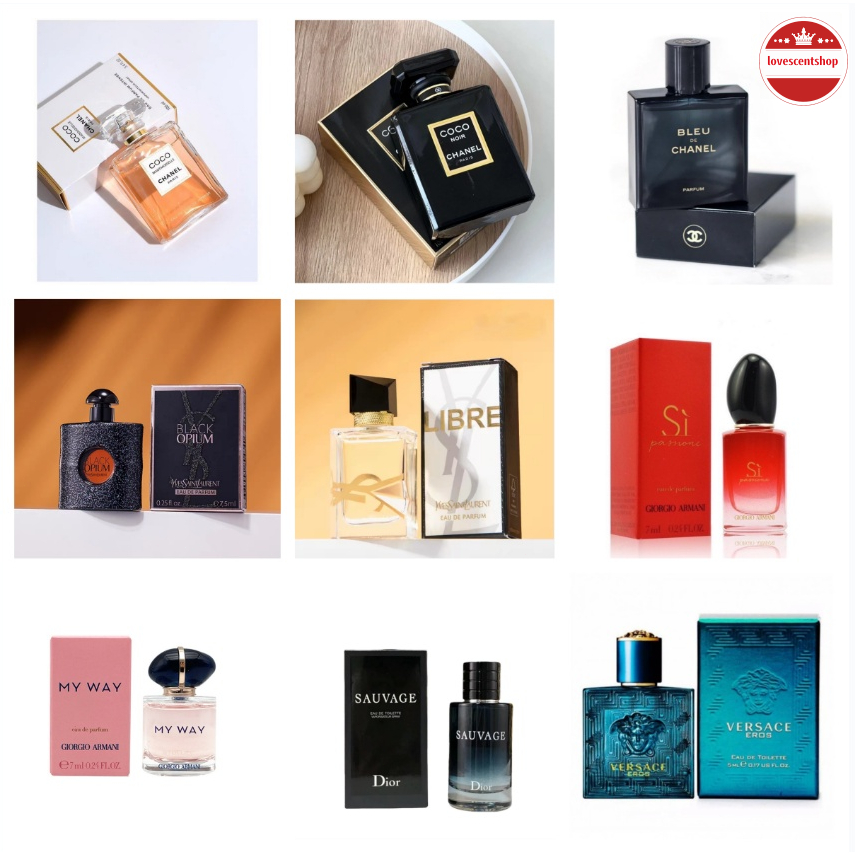 พร้อมส่ง รุ่นฮิต🔥 💯% แท้ น้ำหอมแบ่งขาย ผู้ชาย ผู้หญิง ขนาดพกพา 7ml、7.5ml，10ml มีหลายกลิ่น หอมติดทน