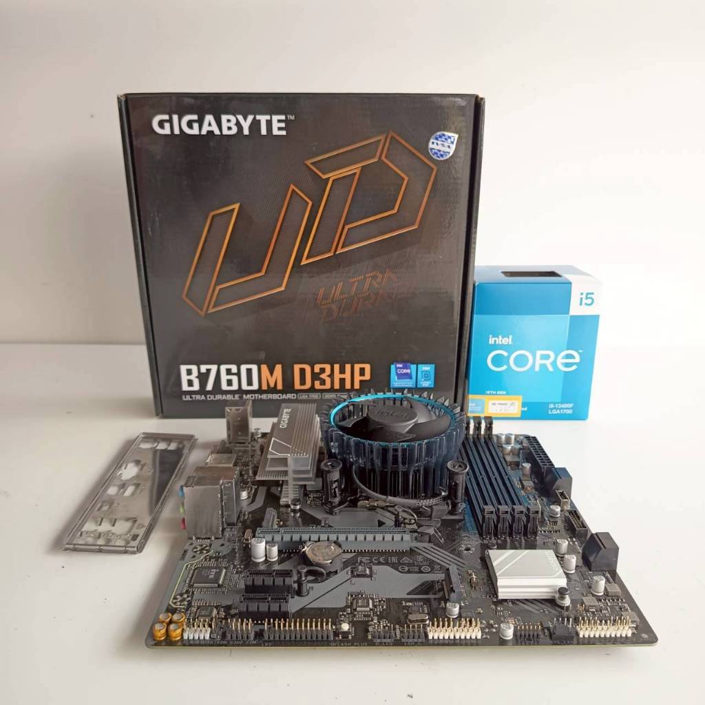 CPU   Core i5  13400F  +  M/B  GIGABYTE  B760M  D3HP  DDR5  ประกัน Advice  02/09/2027