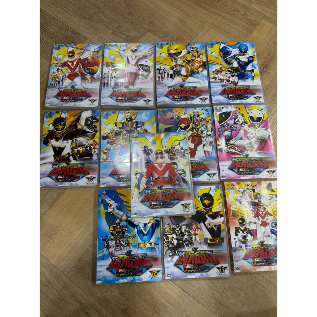 DVD ลิขสิทธิ์ TIGA ของแท้พร้อมส่ง Jetman เจ็ทแมน ขบวนการวิหคสายฟ้า ขาดแผ่น 9 นอกนั้นครบ มี 12 แผ่น J