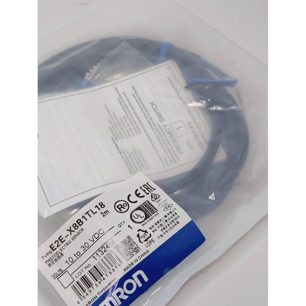E2E-X8B1TL18 คือเซนเซอร์ตรวจจับวัตถุแบบเหนี่ยวนำ (Inductive Proximity Sensor) ในตระกูล E2E NEXT Seri