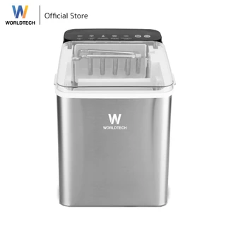Worldtech เครื่องทำน้ำแข็ง อัตโนมัติ ฟรี ที่ตักน้ำแข็ง รุ่น WT-IM700A ทำน้ำแข็งใน 6-9 นาที ประกัน1ปี