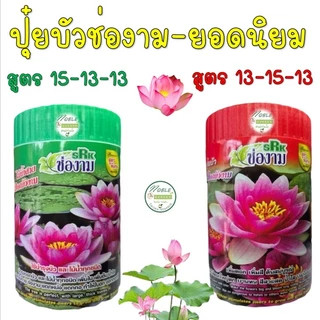 มาใหม่!! ปุ๋ยบัว ตรา ช่องาม 2 สูตร สูตรบำรุงต้น กับ สูตรบำรุงดอก แบบกระป๋อง 50 เม็ด ปุ๋ยดอกบัว ปุ๋ยไม้น้ำ สัตว์น้ำไม่ตาย