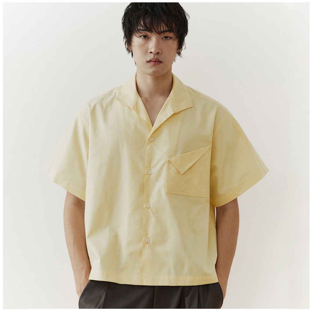 LOVER SHIRTS (YELLOW) - เสื้อเชิ้ตแขนสั้น