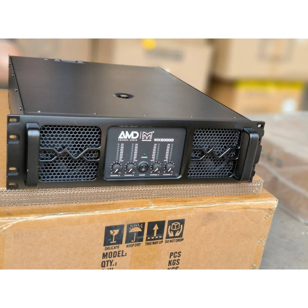 MX20000 4CH เพาเวอร์แอมป์ กำลังขับสูง พลังเสียงเต็มขั้น ขับลำโพงและซับได้สบาย เบสแน่น เสียงใส พร้อมส