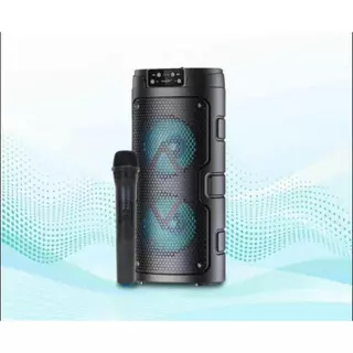 ลำโพงบลูทูธไร้สาย รุ่น GTS-2129 4*2 นิ้ว ลำโพงพกพา เสียงดี, เบสหนัก แถมฟรี! ไมโครโฟนไร้สาย