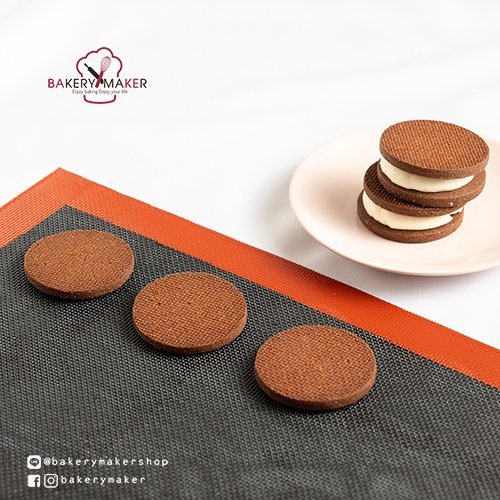 แผ่นรองอบลายตาข่าย เสื่อ รองอบ Silpat Baking Mat  ซิลิโคน ลายตาราง เสื่อ  รองอบ
