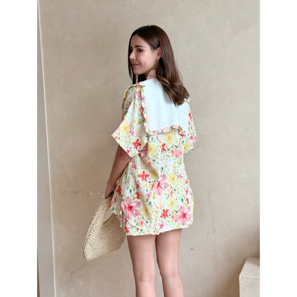 Chita studio-Adore you top shirt เสื้อเชิ้ตแขนสั้น