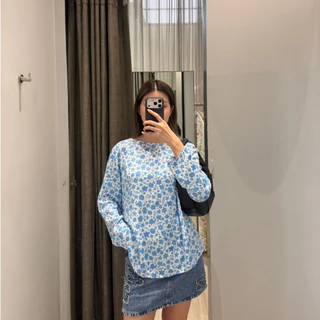 EVERYDAY APPARELS cotton botanic blouse เสื้อคอตตอนแขนยาว