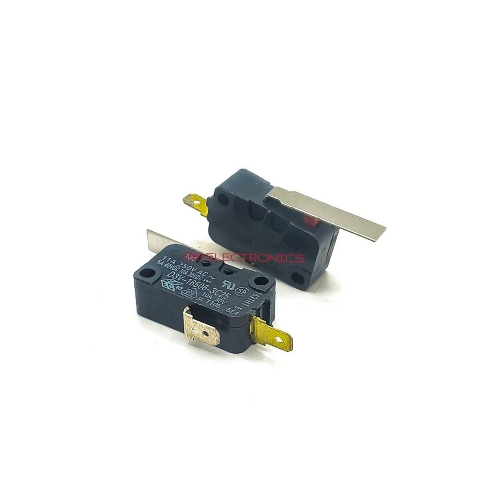 ราคาต่อ 1ตัว 👉👉 D3V-16506-3C25 D3V D3V165063C25 Omron ลิมิตสวิตช์  ขา NO 11A 250VAC  ไมโครสวิตช์