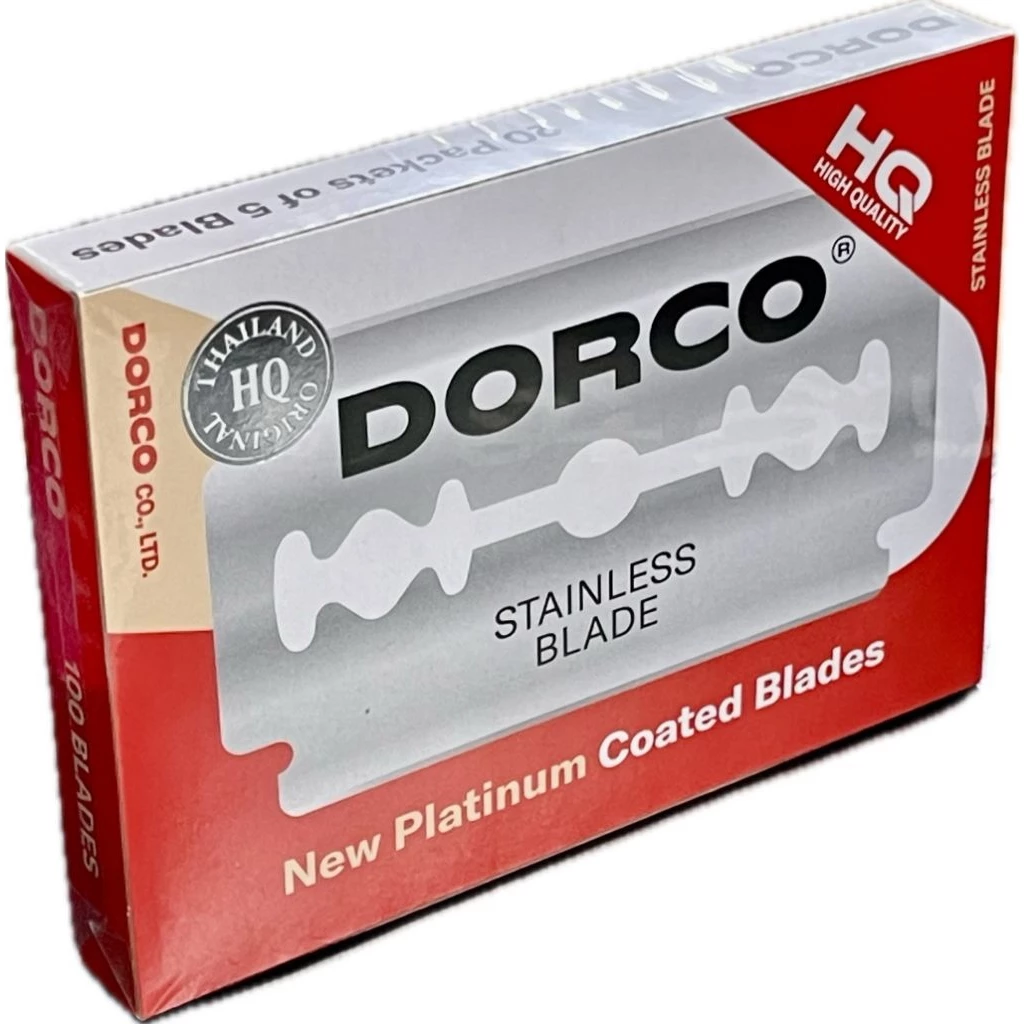 ใบมีดดอโก้ Dorco ใบมีดสองคม (ยกกล่อง = 20 กล่องจิ๋ว)
