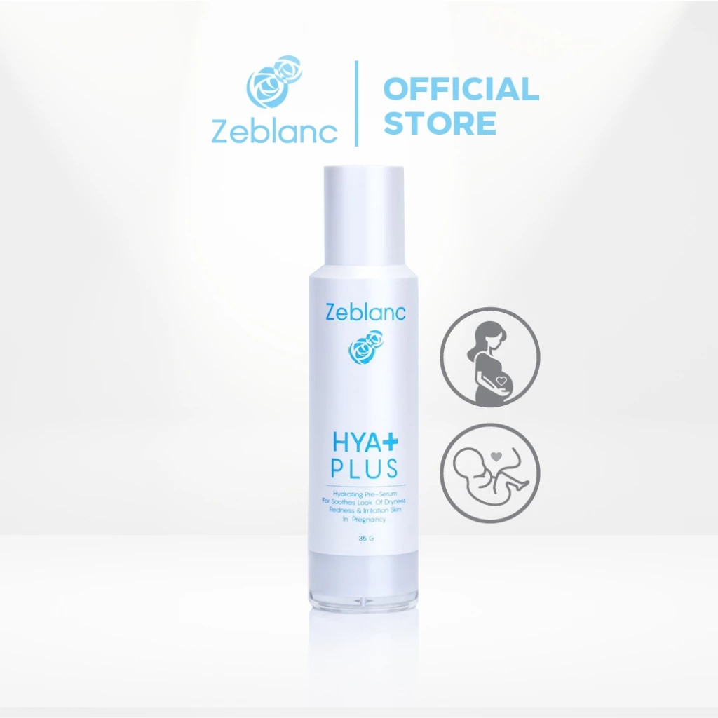 พรีเซรั่มไฮยารูรอนคนท้อง Zeblanc Hya Plus ขั้นตอนแรกของการบำรุงผิว ปราศจากน้ำหอม