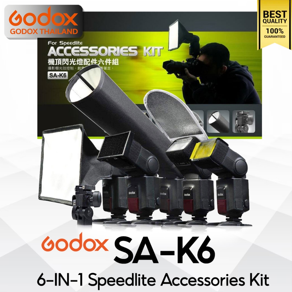 Godox Softbox SA-K6 6in1 For Flash TT350, TT520, TT600, TT685, V350, V480, V860, V1, V1Pro, V100, EL