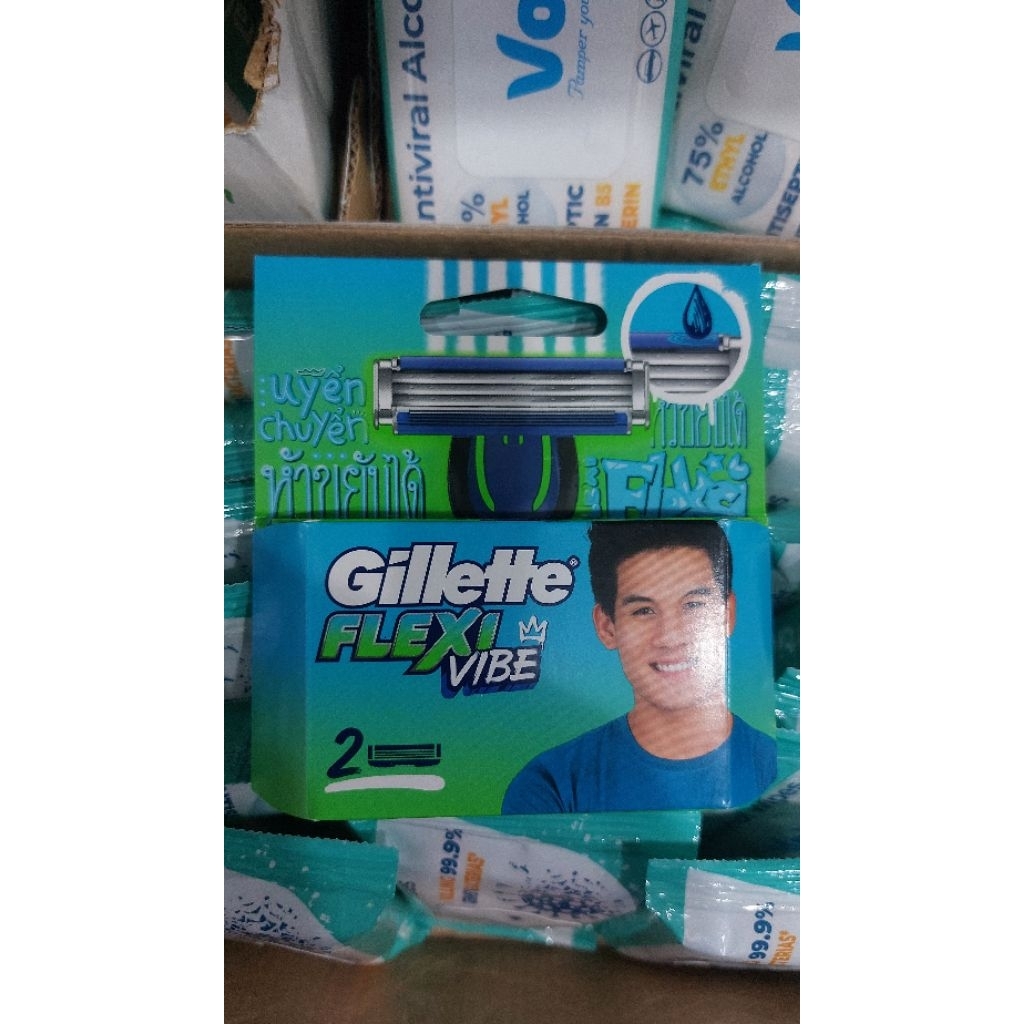 Gillette flexi vibe ใบมีดโกน