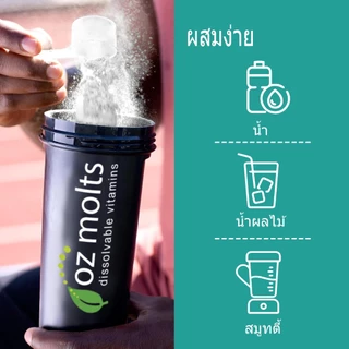 Ozmolts BCAA Powder กรดอะมิโน อาหารเสริม เพิ่มความอดทน และฟื้นฟูกล้ามเนื้อ Pineapple 300g Amino Acid fitness Supplement