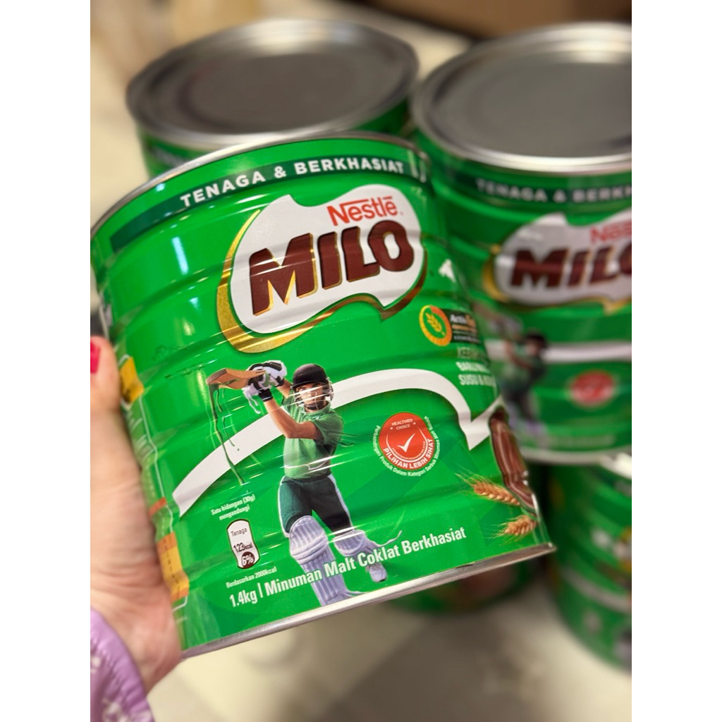 milo ถังใหญ่1.4ลิตรสินค้านำเข้าจากมาเล เข้มข้น