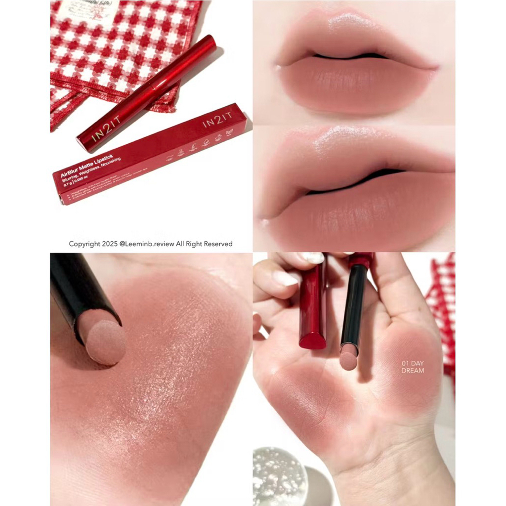 lip in2it IN2IT AirBlur Matte Lipstick - ลิปแมตต์ เบลอร่องปาก ละมุนทุกสัมผัส