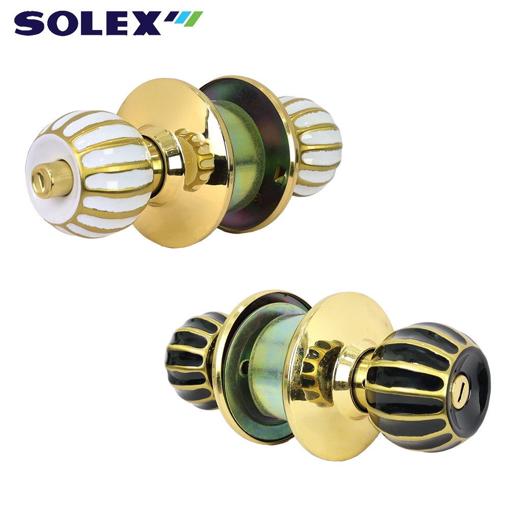 SOLEX ลูกบิดประตูระบบห้องน้ำ NO.9750 / BK