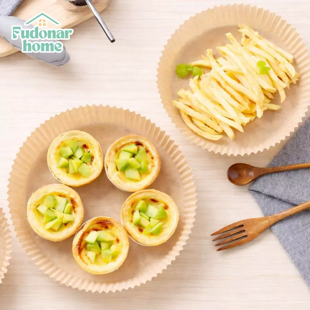Fudonar กระดาษรองหม้อทอด กระดาษไขรองอาหาร กันน้ำมัน ทนร้อน ไม่ติดกระทะ สำหรับหม้อทอดไร้น้ำมัน thumbnail 6