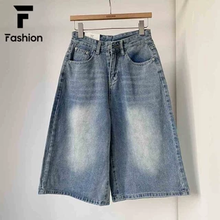 กางเกงยีนส์เอวสูง ทรงกระบอก ขา7ส่วน สไตล์เกาหลี คู่รัก Unisex 4สี ถูกและคุ้ม