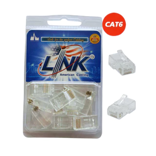 หัวแลน RJ45 Cat6 ยี่ห้อ Link สำหรับสายแลน รุ่น US-1002AA