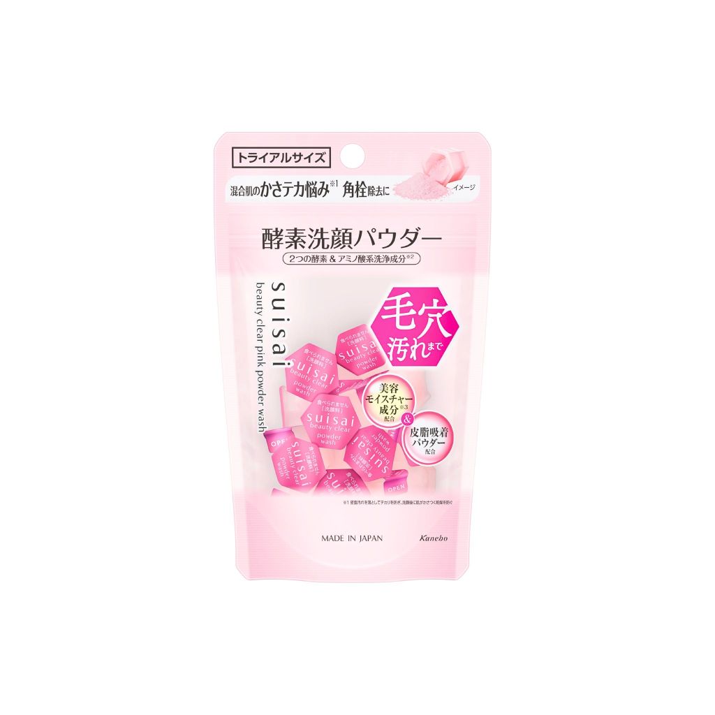 Suisai beauty clear pink powder wash