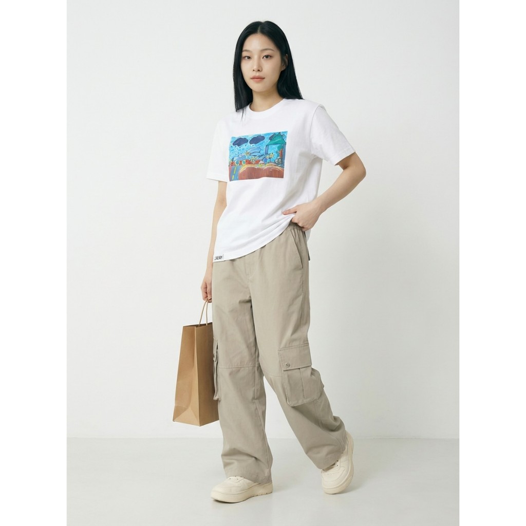 LINEARY LTP001 เสื้อยืดผู้ชาย เสื้อยืดผู้หญิง  ผ้าคอตตอน100% เกรดพรีเมี่ยม ใส่ได้ทั้งชายและหญิง