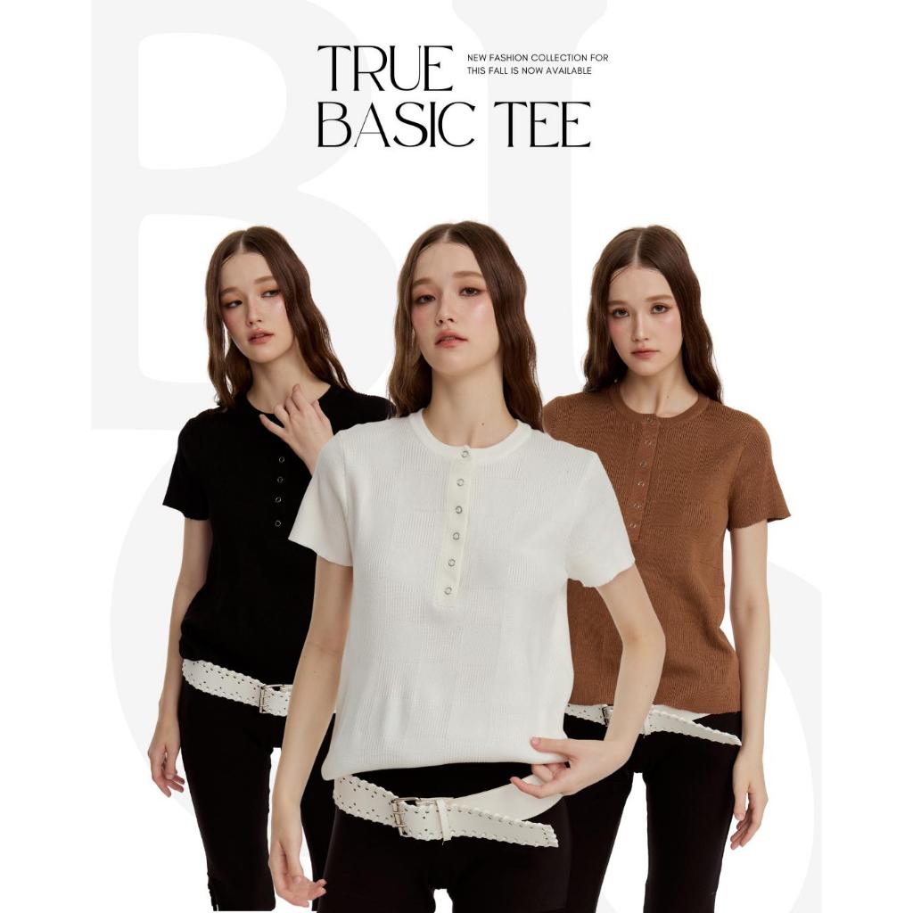BCTS30 True Basic Tee - Cotton blend เนื้อผ้านุ่ม