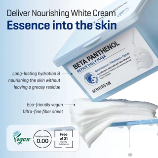 SOME BY MI Beta Panthenol Repair Daily Mask [30ea] มาสก์บำรุงผิวหน้า รักษาผิวเสีย บีต้าแพนเทนอล สำหรับใช้ประจำวัน