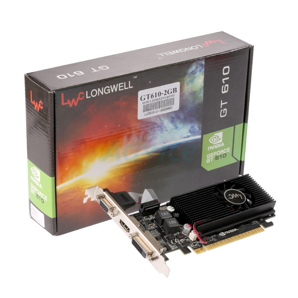 GT610 Longwell ddr3 2GB