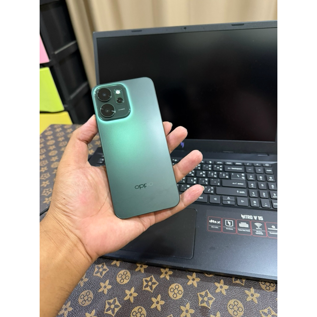 Oppo Reno 14F 5G Green 12+12GB Rom 256GB กล้องสวย เล่นเกม ทำงาน สบายมาก สอบถามได้คัฟ