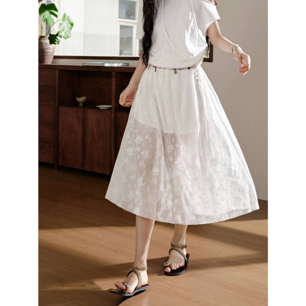 [Preorder] KUOSE : White Layered Look Dress