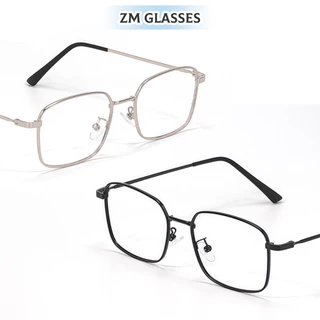 (-0~-600°)แถมฟรีกล่องใส่แว่น แว่นสายตาสั้น Myopia Glasses ป้องกันแสงสีฟ้า ป้องกันรังสี ทรงสี่เหลี่ยม แว่น unisex 1024