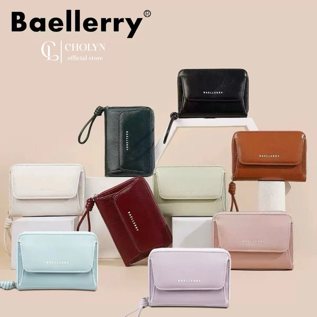 New (พร้อมส่งในไทย)🇹🇭กระเป๋าเงินใบกลางซิปรอบ baellerry สไตส์ญี่ปุ่น ใส่เหรียญได้ รหัส NR 119