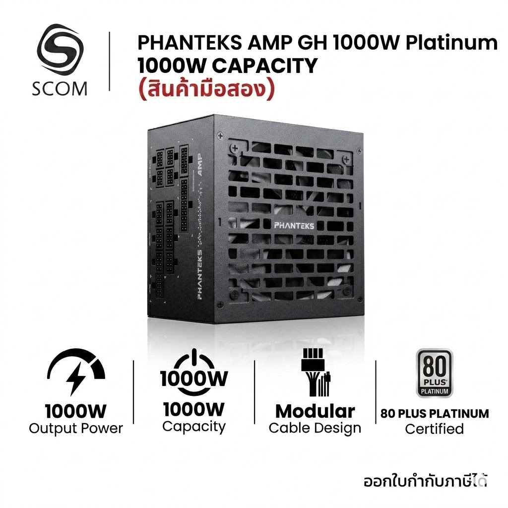 (PSU) PHANTEKS AMP GH 1000W 80PLUS PLATINUM มือสอง