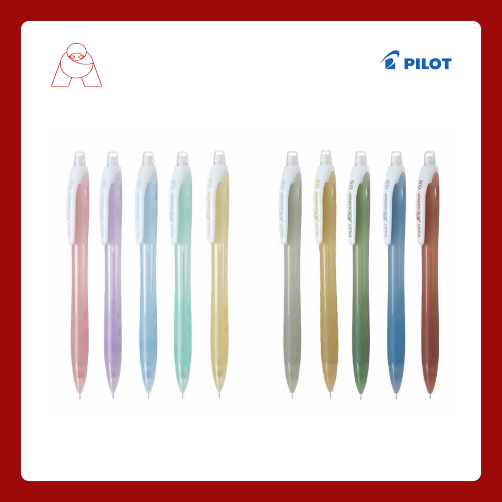 Pilot mechanical pencil rexgrip  ขนาด 0.5 mm ดินสอกด คละสี