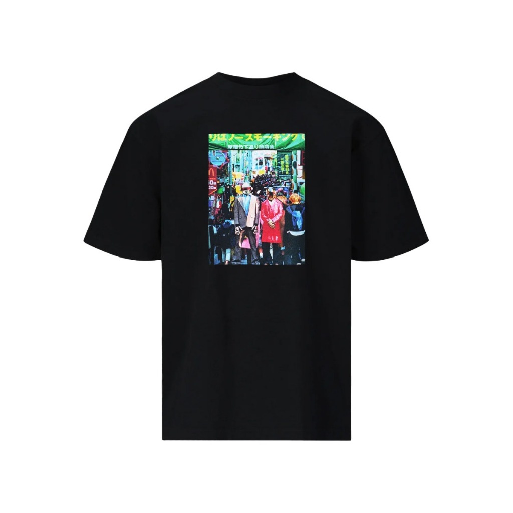 PLEASURES P25DP018 HARAJUKU T-SHIRT BLACK