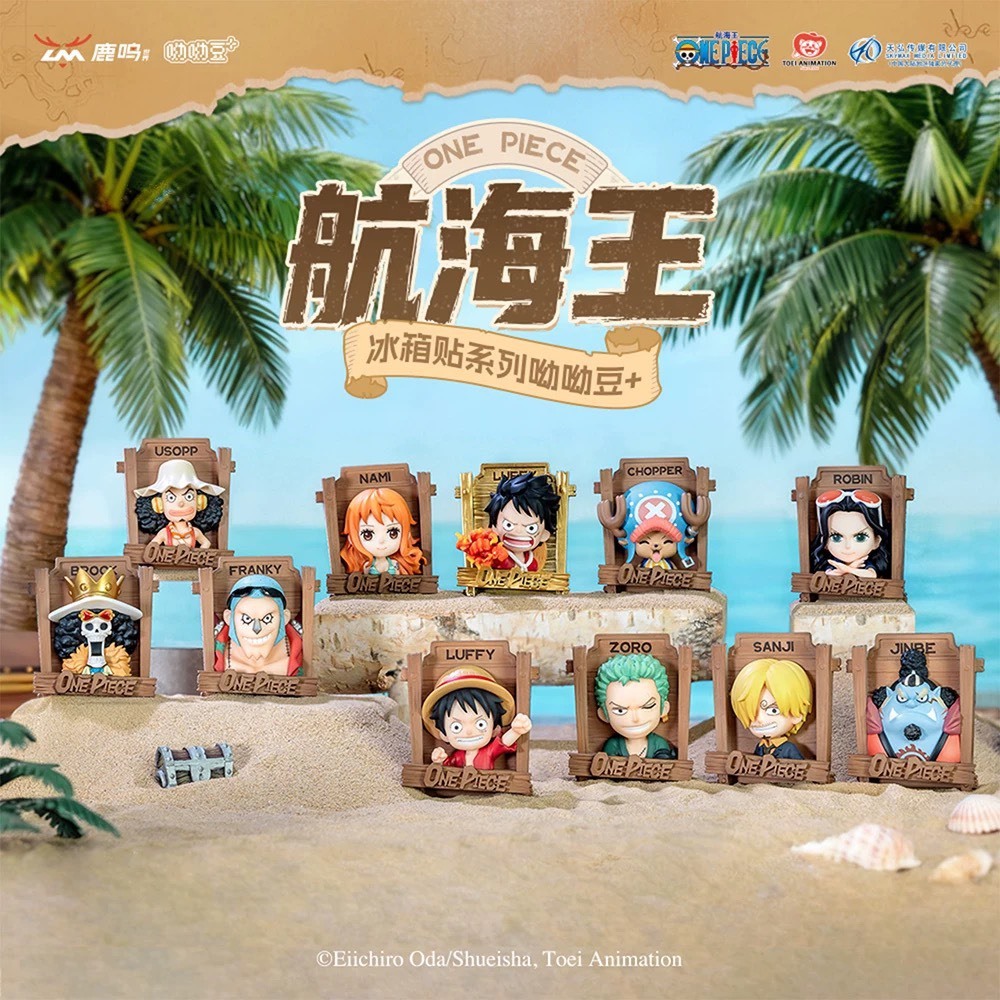 [พร้อมส่ง+แบบจุ่ม]  แม่เหล็กติดตู้เย็น ONE PIECE Magnet