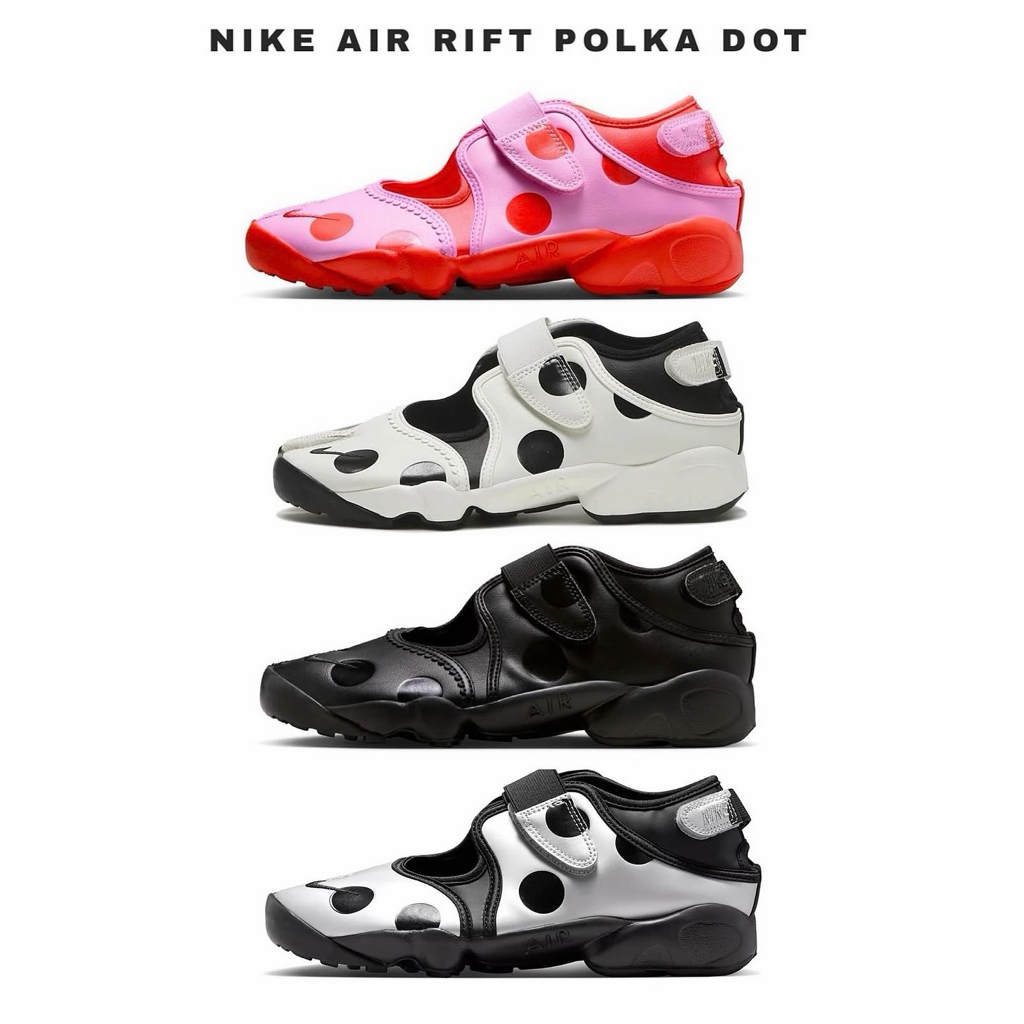 มีส่งด่วน❗️limited japan🇯🇵 Nike air rift "polka dot" สินค้าหิ้วตาม Order ของแท้จาก🇯🇵 #Nike #รองเท้าNike #Nikearirift