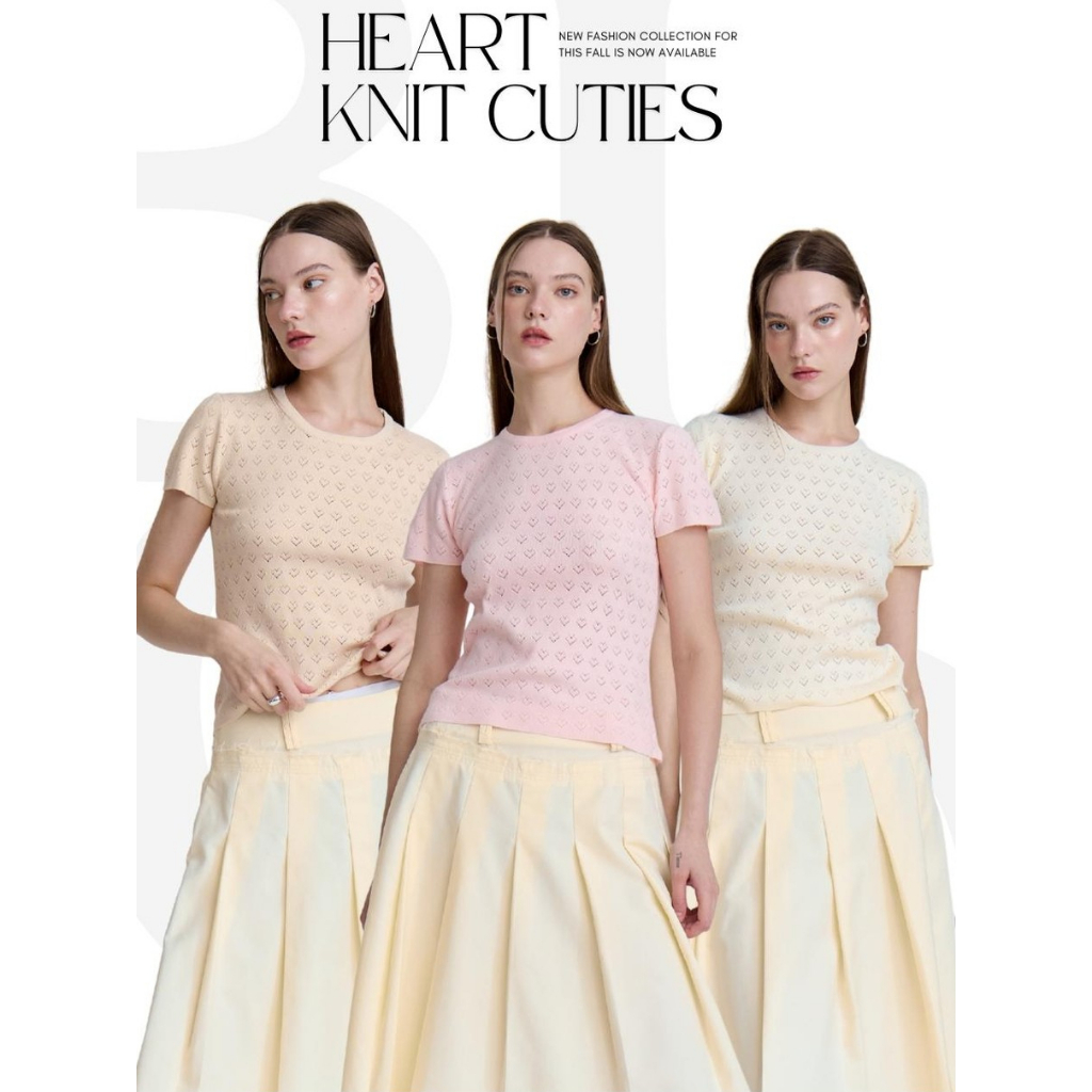 BCTS24 Heart Knit Cuties - ผ้า knit เนื้อนุ่ม