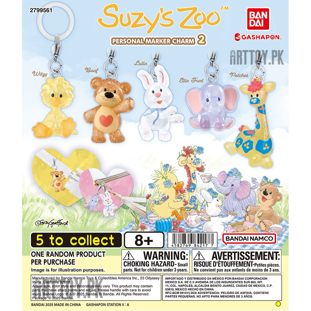 (gz791/พร้อมส่ง🇹🇭)กาชาปอง Suzy's Zoo Personal Marker Charm 2