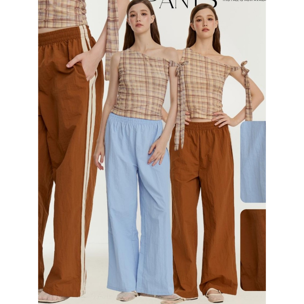 BCP05 Daily Curve Pants - กางเกงขาวยาวผ้าคอตตอน