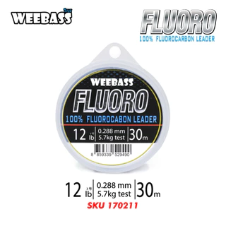 สายลีดเดอร์ สายหน้า WEEBASS FLUOROCARBON LEADER 100% (ตกปลาฟันคม)