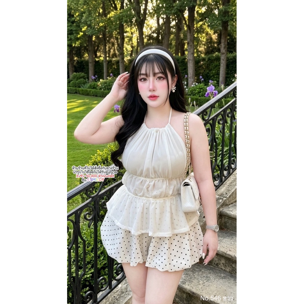 สาวอวบ ออกงาน เซ็ตสาวอวบ ไซส์ใหญ่ เซ็ตชีฟองโชว์หลังกางเกงบอลลูน อก 38-50+ นิ้ว เอว 30-48 นิ้ว สพ 40-58 นิ้วงานแซ่บสาวอวบ