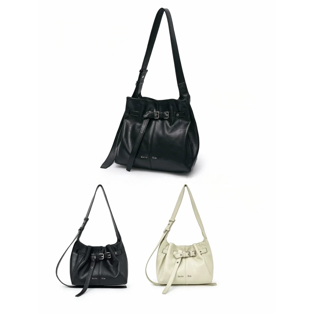MATIN KIM BELTED MID / SMALL VOLUNN BUCKET BAG