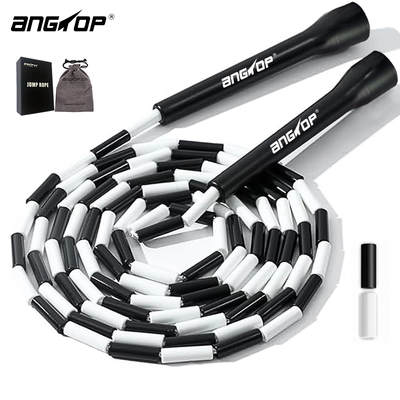 ANGTOP 3M ปรับความยาวได้ ไม่พันกัน เชือกลูกปัด เชือกกระโดดเด็ก เชือกกระโดดลูกปัด Beaded jump rope