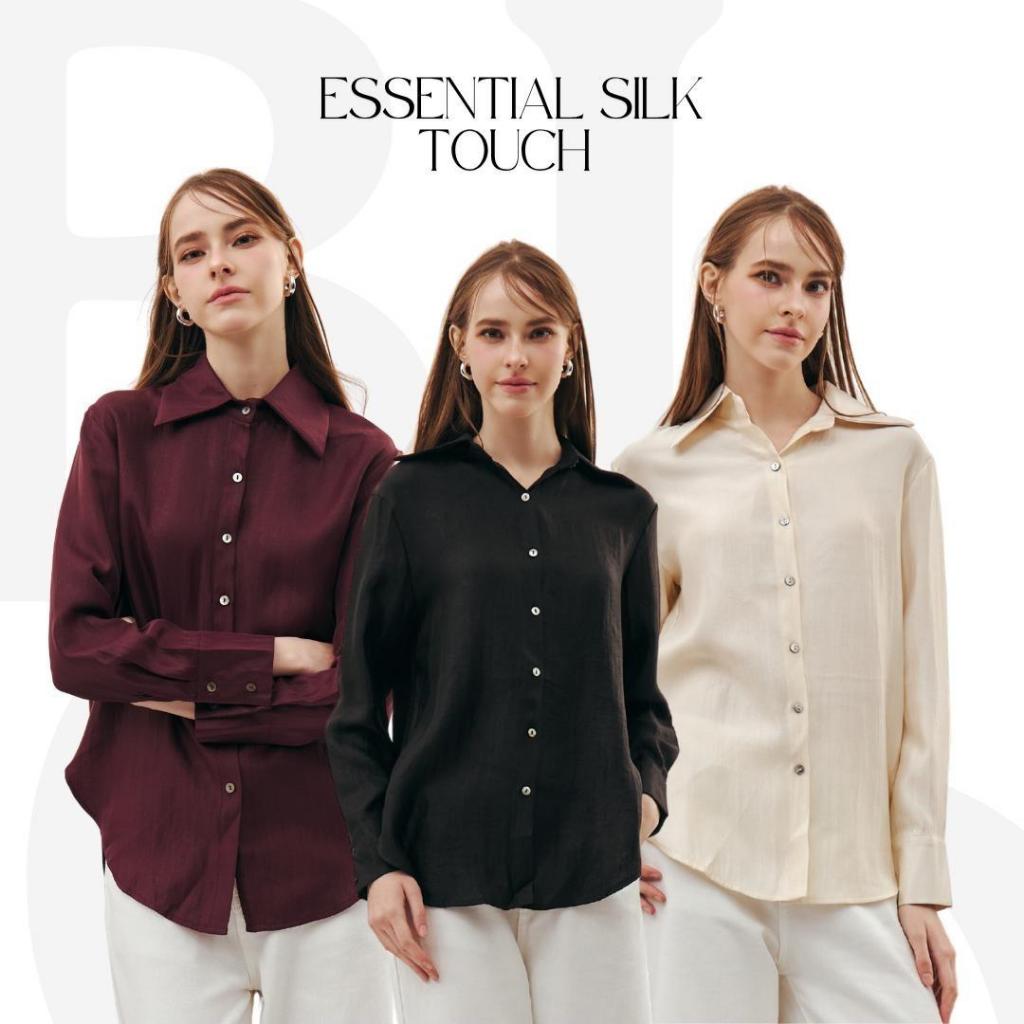 BCLS44 Essential Silk Touch - เสื้อเชิ้ตแขนยาวผ้าลินิน