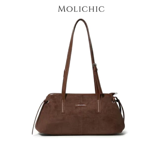 MOLICHIC Cara Bag กระเป๋าถือหนังกลับขนาดใหญ่ กระเป๋าสะพายไหล่สำหรับผู้หญิง กระเป๋าทำงาน
