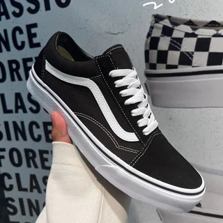 รองเท้าผ้าใบ Vans Old Skool สีดำ ดีไซน์คลาสสิก สีดำ